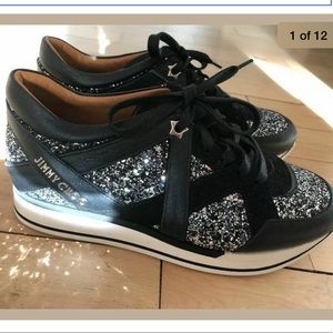 Jimmy Choo Glittered Sneakers